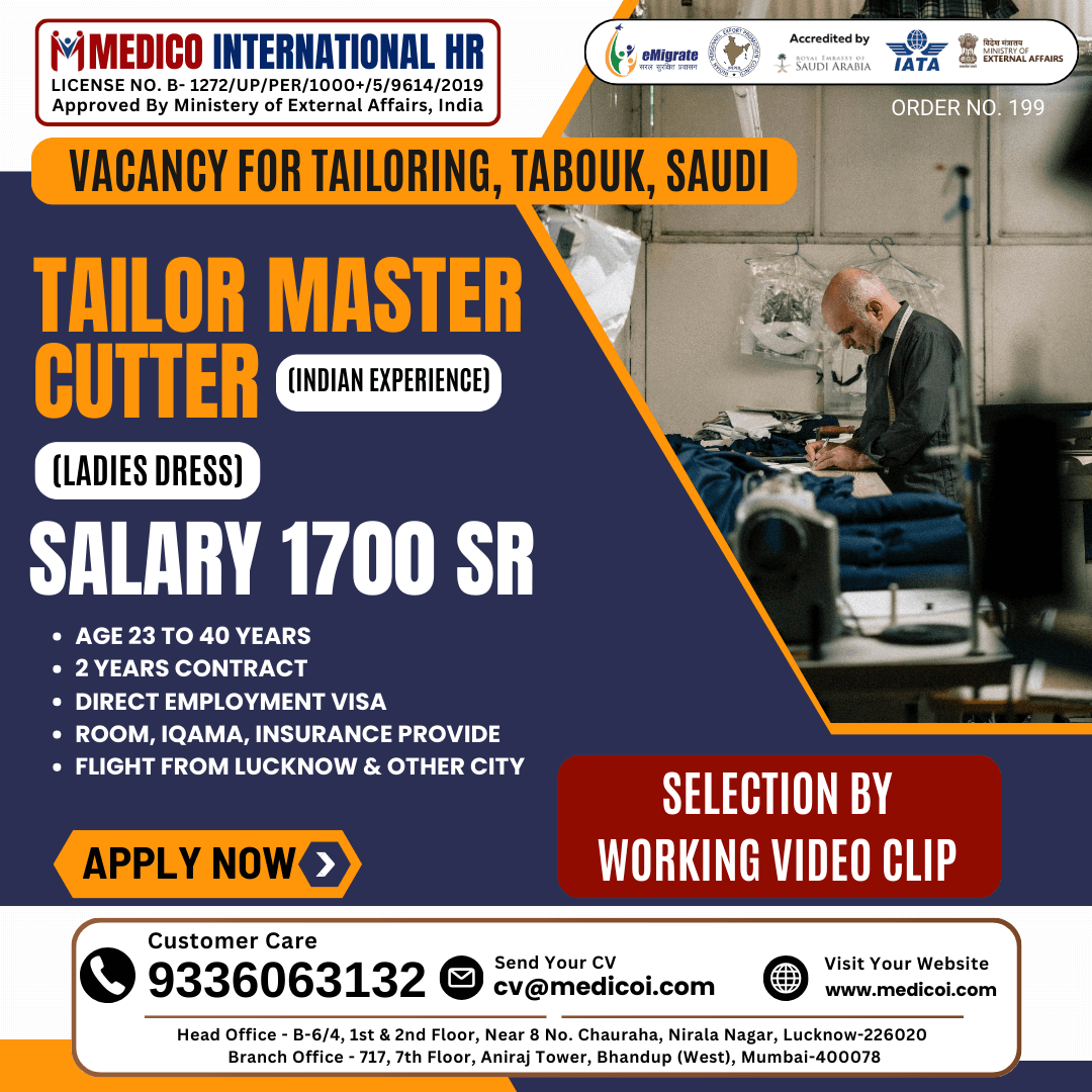 Tailor Master Cutter (Ladies Dress) - Indian Exp.