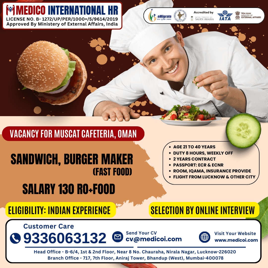 Sandwich, Burger Maker (Fast Food)