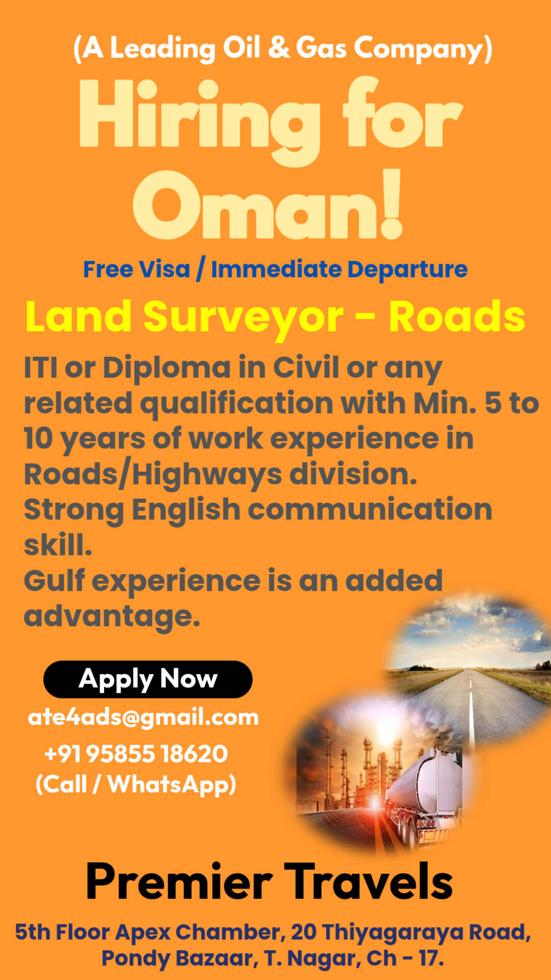 Hiring for Oman country!