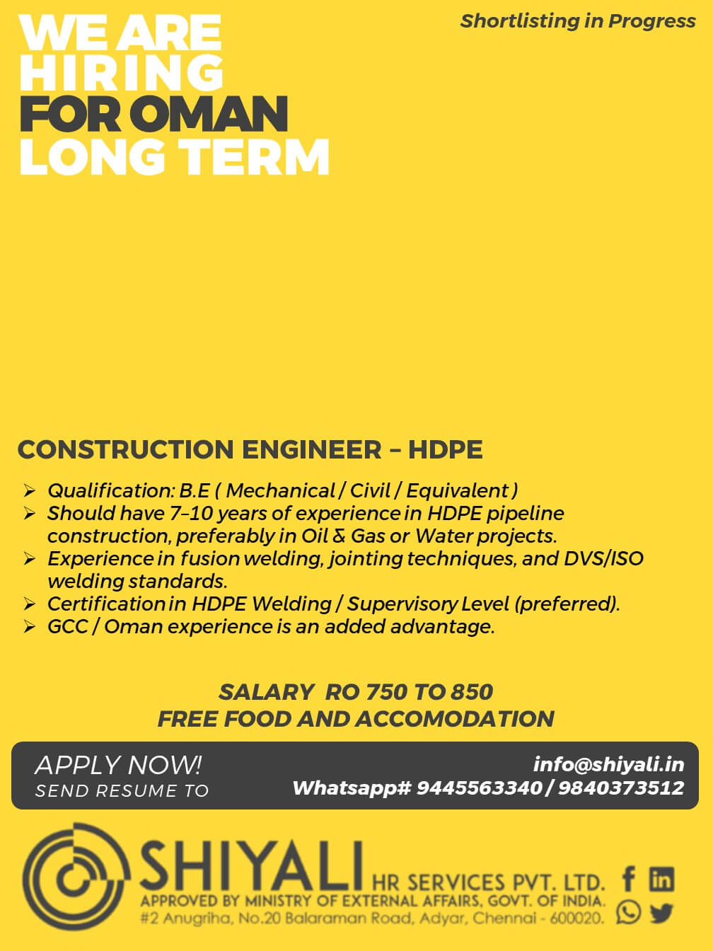 Construction engineer