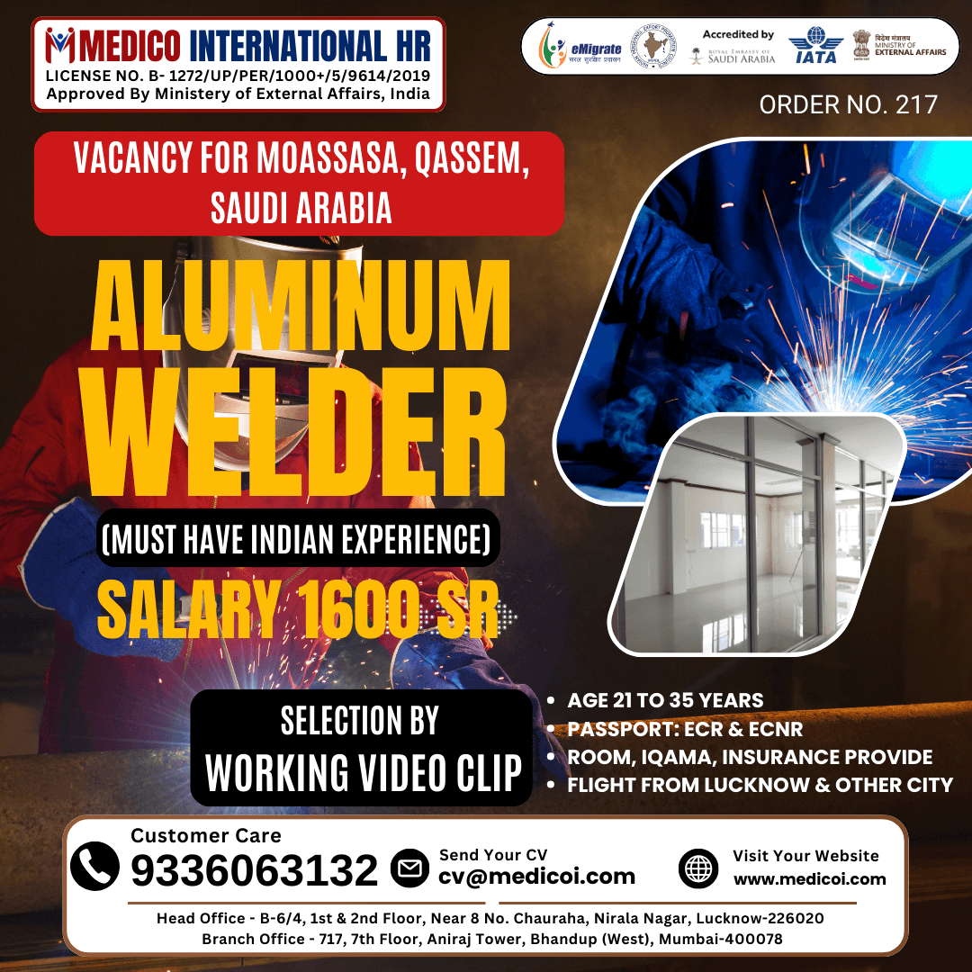 Aluminium Welder (Indian Exp.)