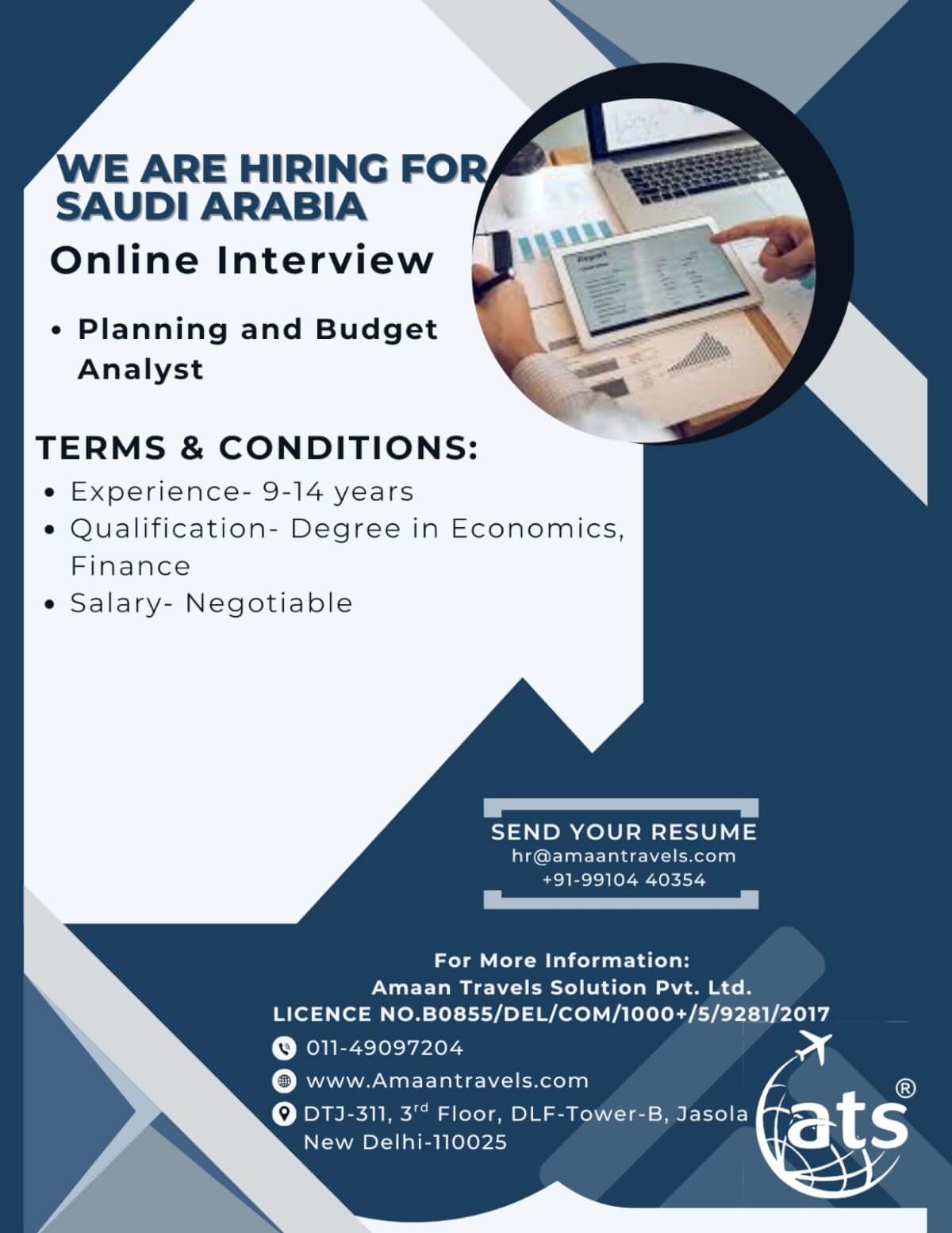 Hiring for A Reputed Company in Saudi Arabia ( Planning and Budget  Analyst / Cost Engineer)