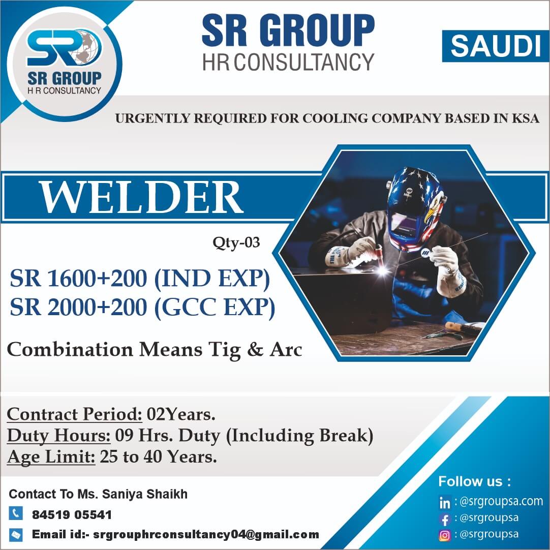 URGENT REQUIRED FOR SAUDI ARABIA