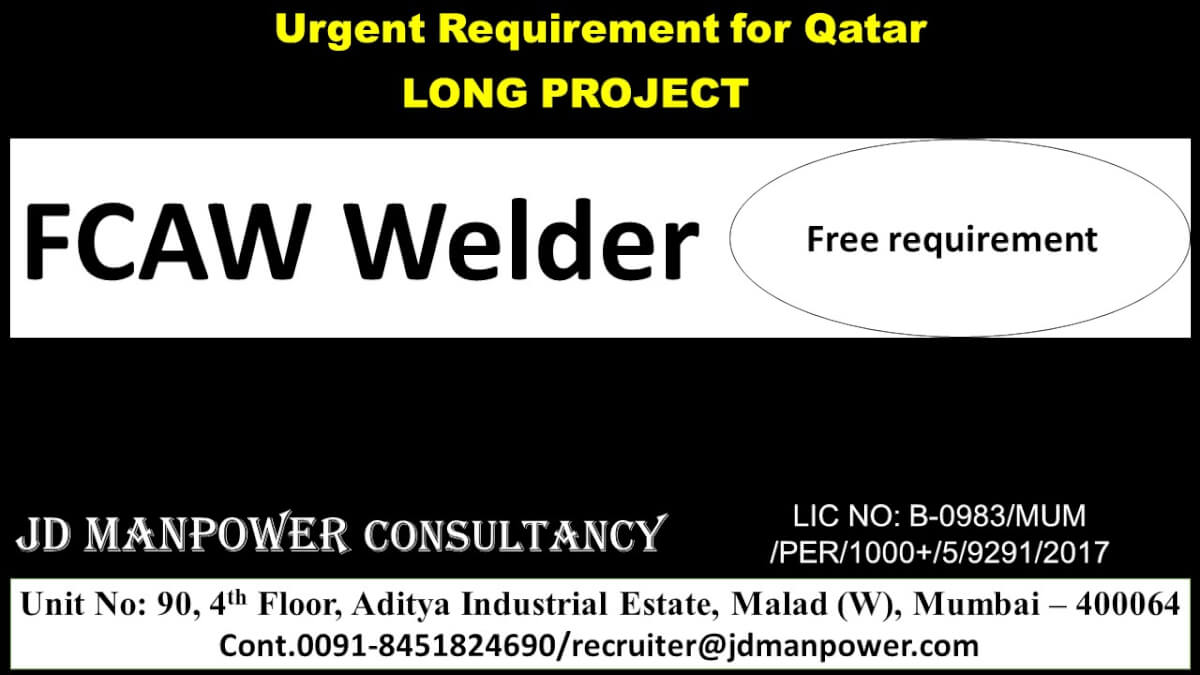 URGENT REQUIREMENT QATAR LONG –TERM