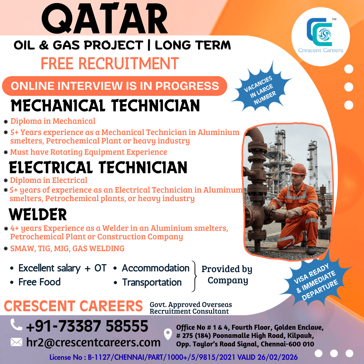 MECHANICAL / ELECTRICAL TECHNICIAN / WELDER