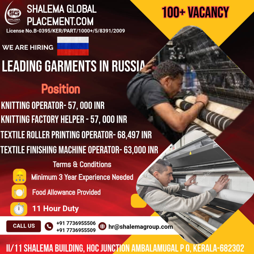 RUSSIA JOB VACANCY