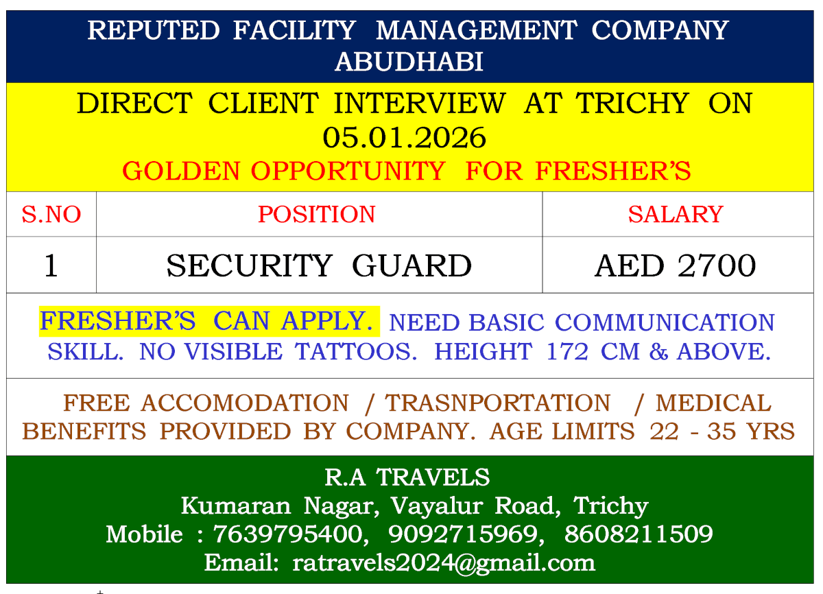 REPUTED FACILITY MANAGEMENT COMPANY  ABUDHABI