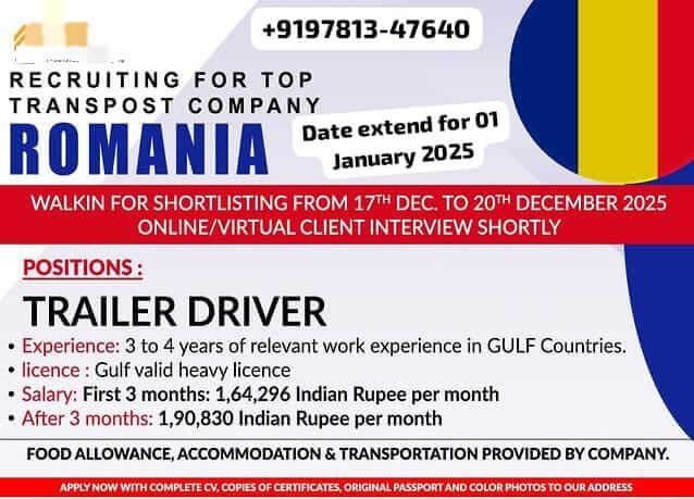 Romania Truck Driver
