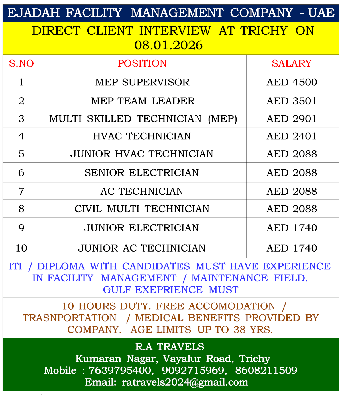 EJADAH FACILITY MANAGEMENT COMPANY - UAE EJADAH FACILITY MANAGEMENT COMPANY - UAE