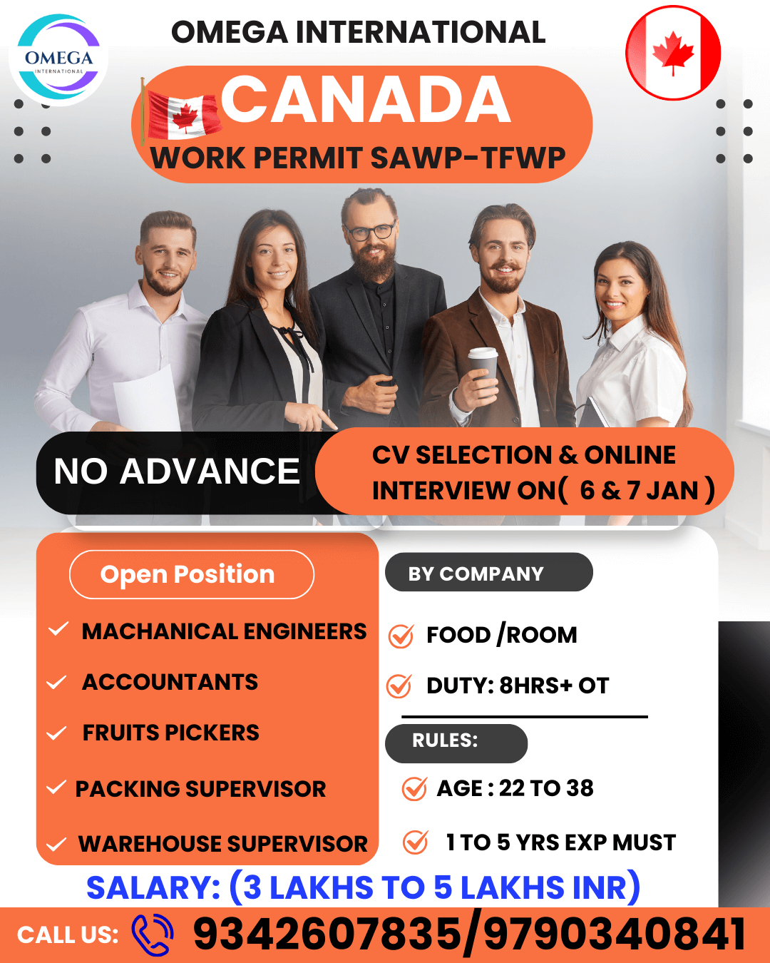 FRUIT PICKERS - ENGINEERS-ACCOUNTANTS- SUPERVISORS