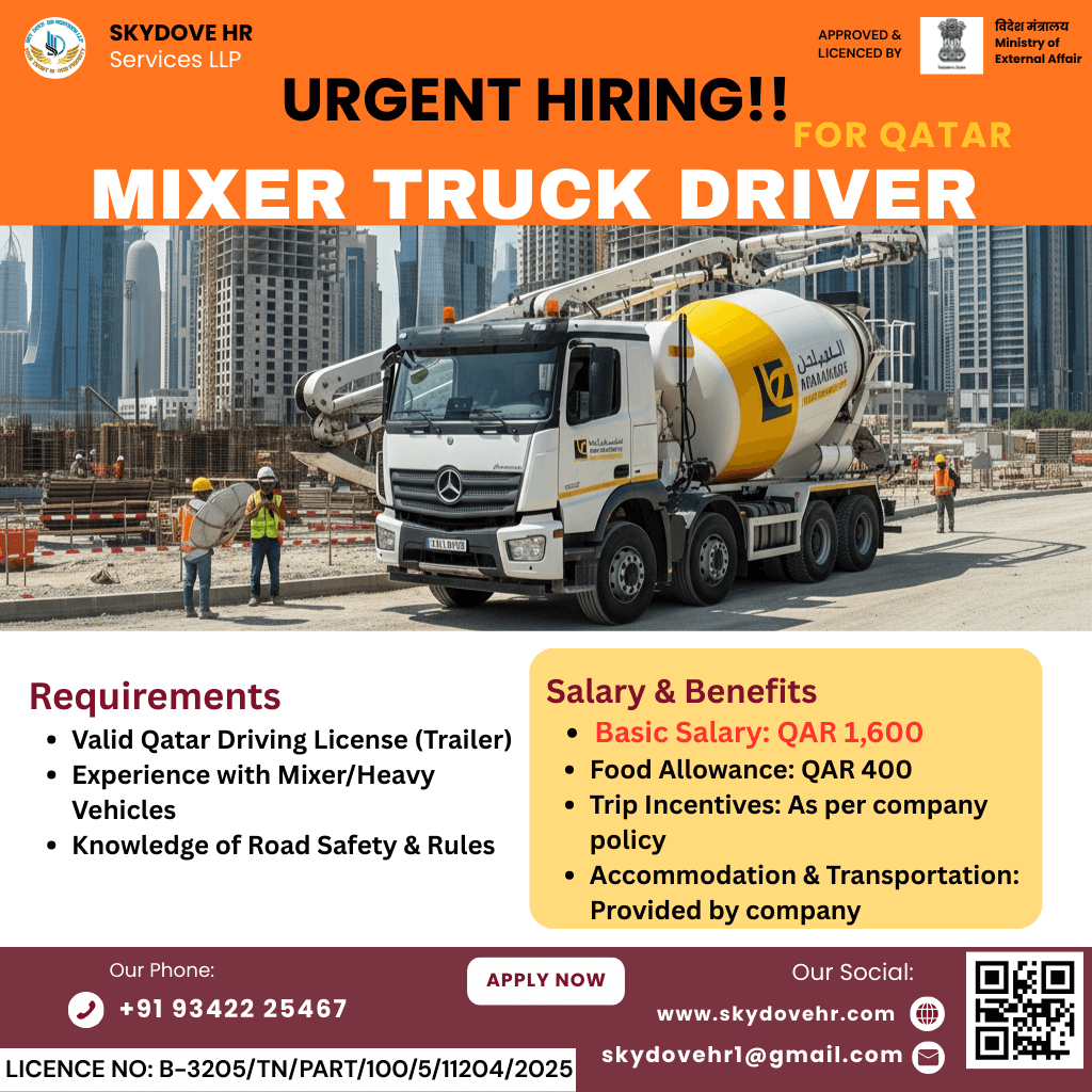 QATAR HEAVY DRIVER JOB QATAR HEAVY DRIVER JOB