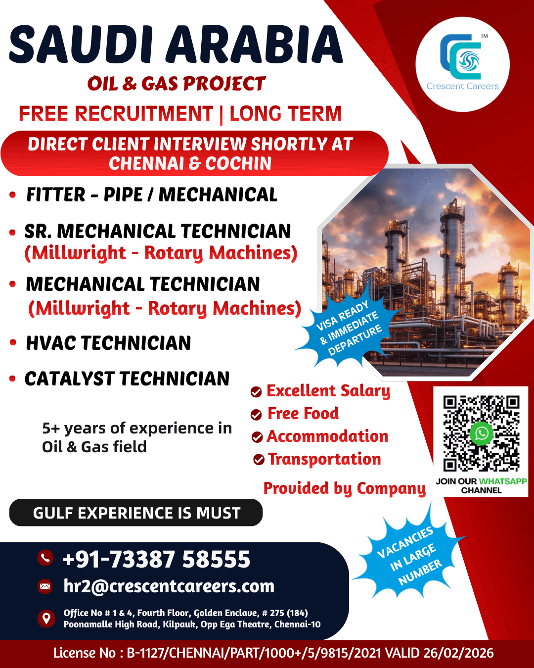 FREE RECRUITEMENT - FITTER - PIPE / MECHANICAL