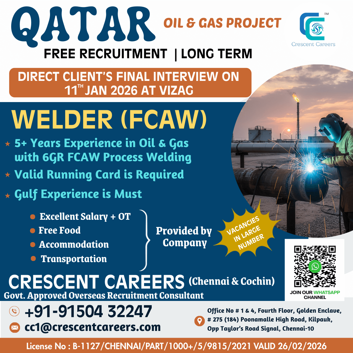 WELDER (FCAW) WELDER (FCAW)