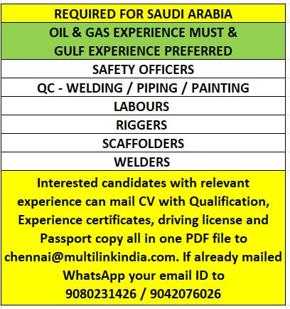 Safety officers & QC inspectors Safety officers & QC inspectors