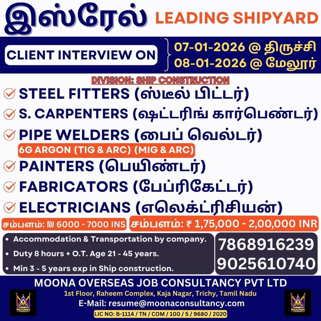 ISRAEL CONSTRUCTION COMPANY VACANCY ISRAEL CONSTRUCTION COMPANY VACANCY