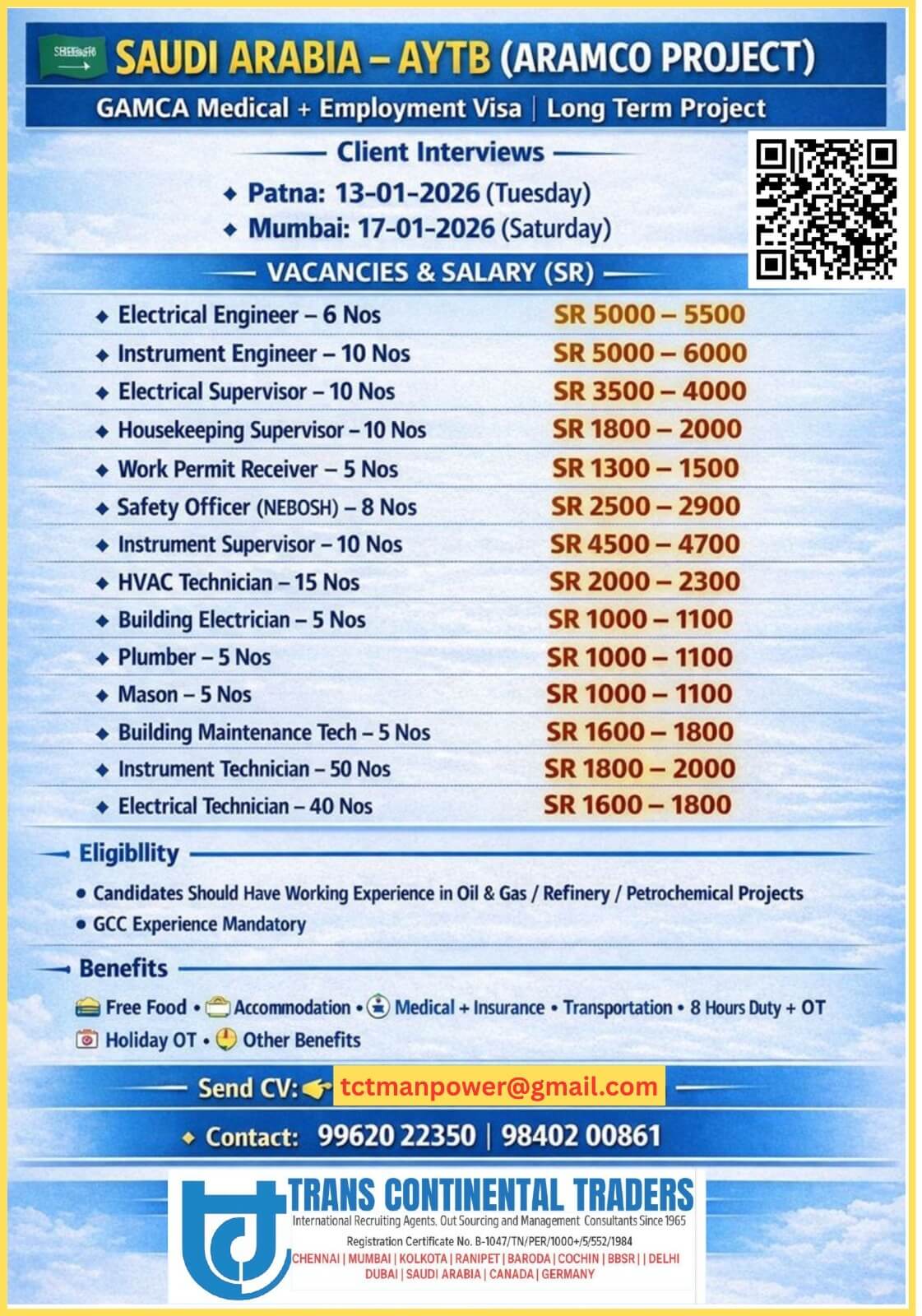 AYTB ARAMCO PROJECT-LONG TERM-SAUDI ARABIA AYTB ARAMCO PROJECT-LONG TERM-SAUDI ARABIA