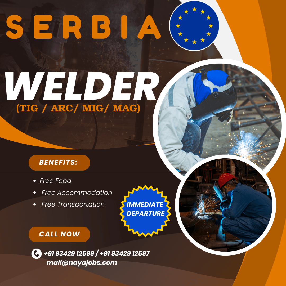 Welder job vacancy in Europe - Hiring for serbia