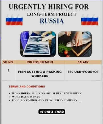Fish worker for Russia