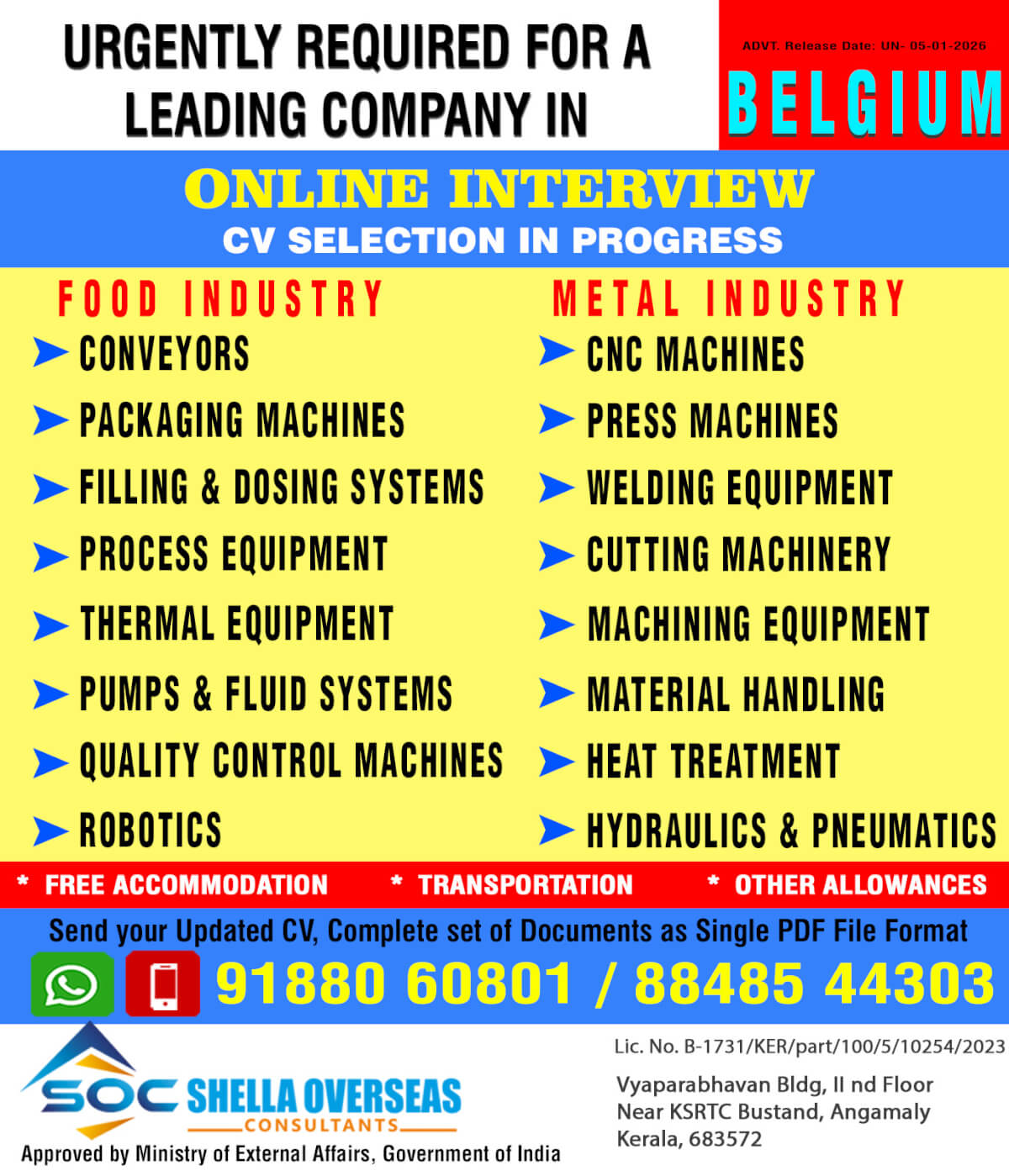 Belgium Job Vacancies