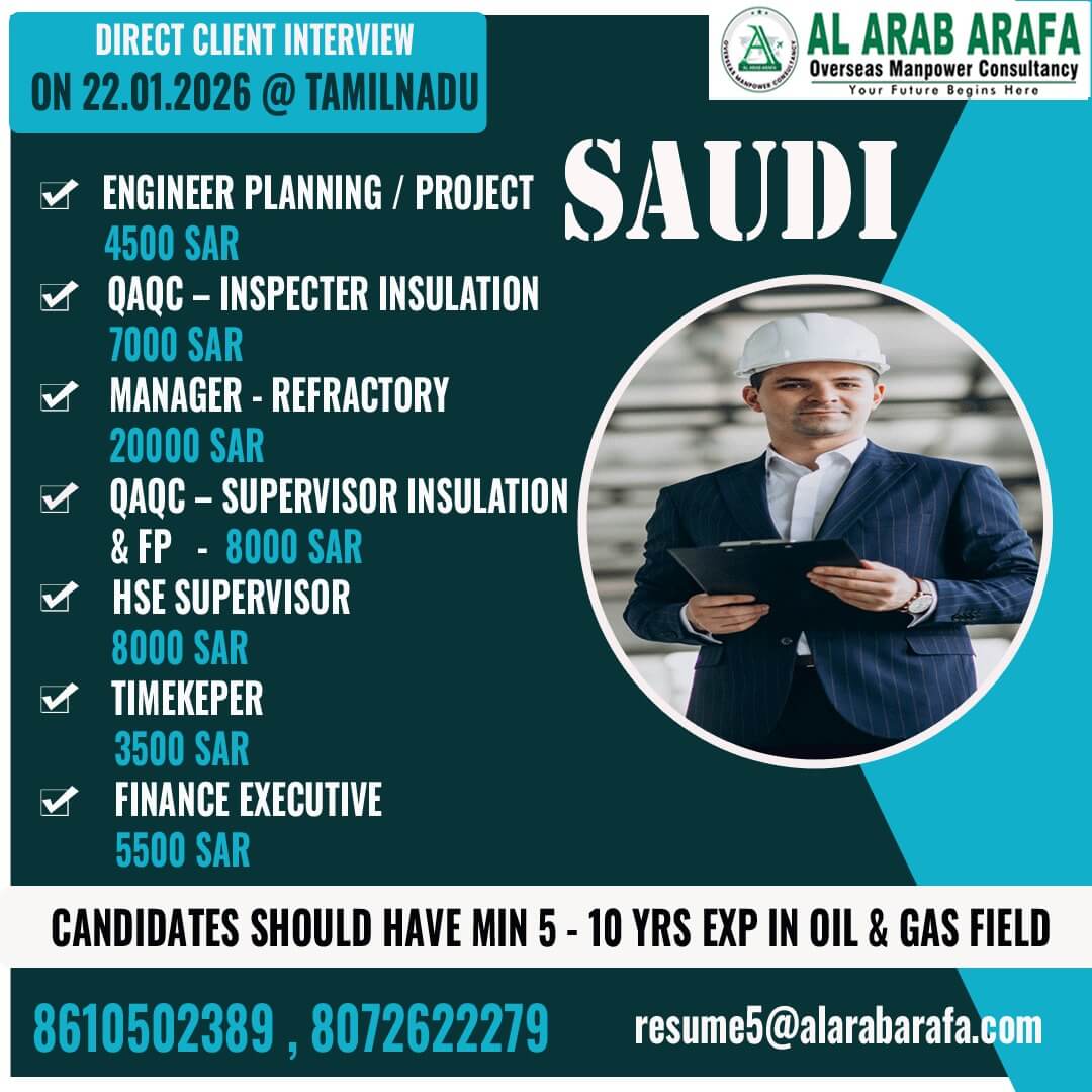 DIRECT CLIENT INTERVIEW ON 22.01.2026@TRICHY