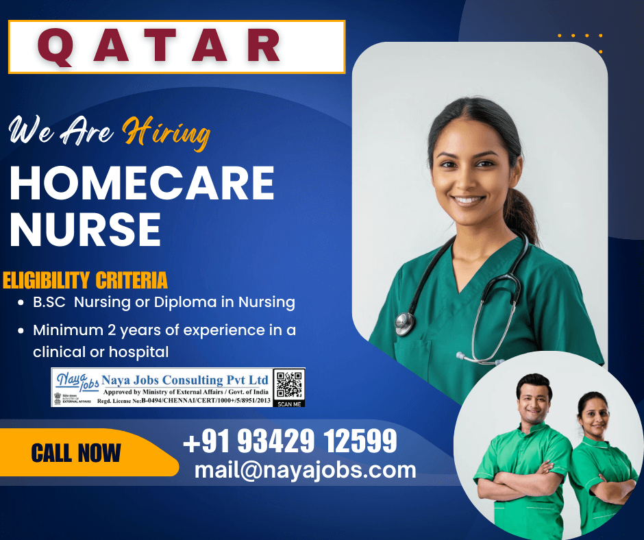 Urgent Hiring for Homecare Nurse Vacancies in QATAR