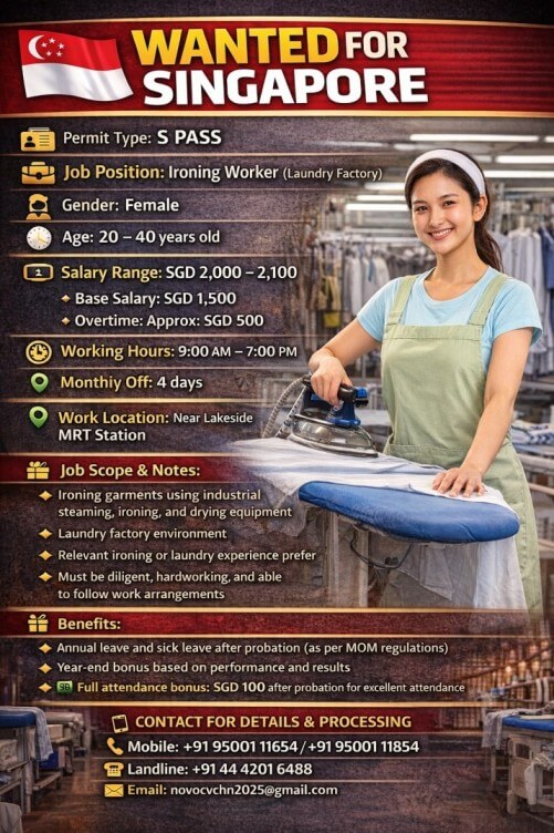 Ironing Worker (Laundry Factory)