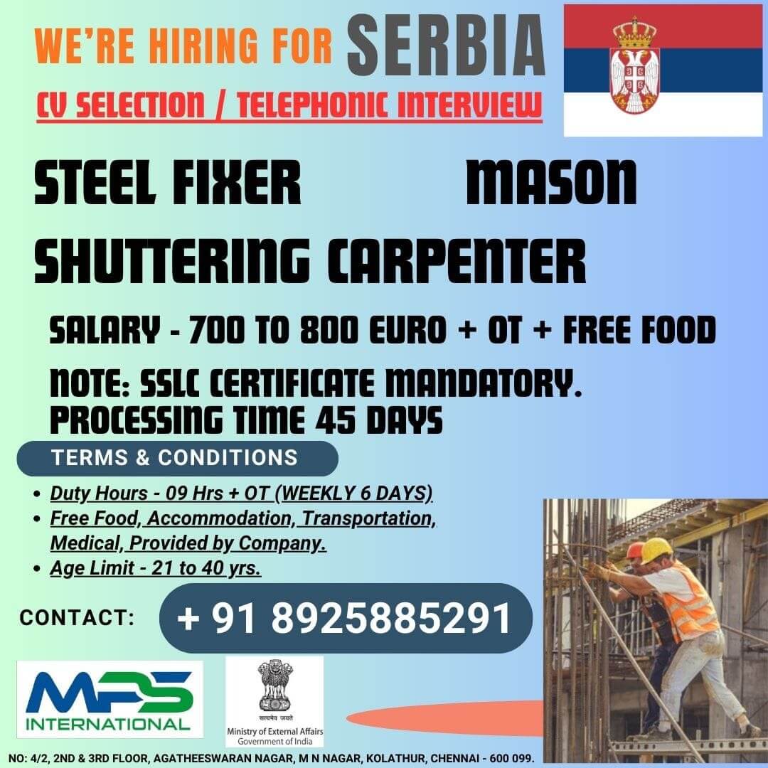 WE’RE HIRING FOR SERBIA CV SELECTION / TELEPHONIC INTERVIEW