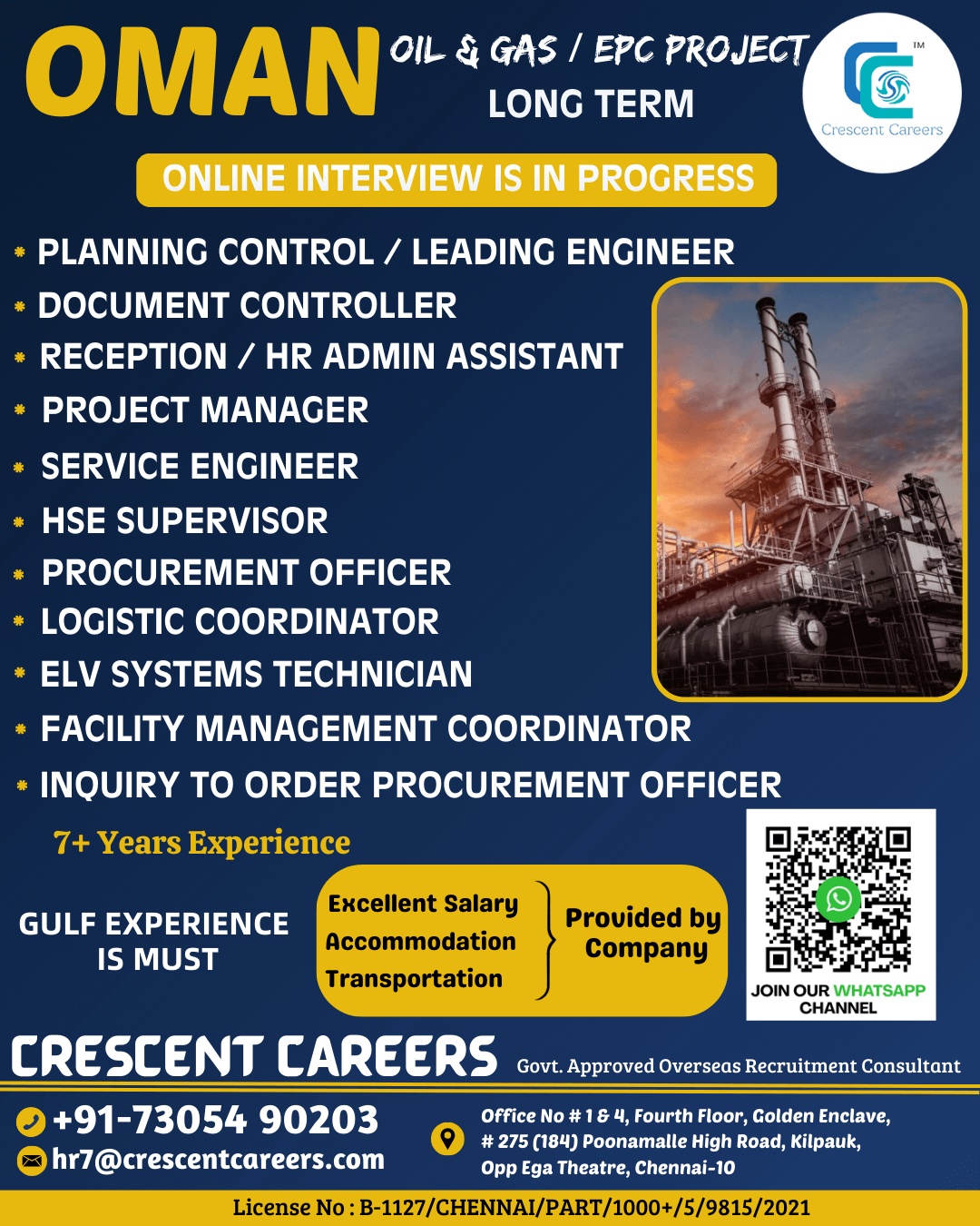 RECRUITMENT FOR OMAN COUNTRY