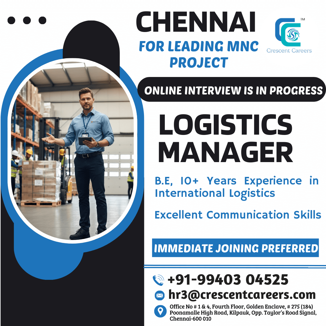 LOGISTICS MANAGER LOGISTICS MANAGER