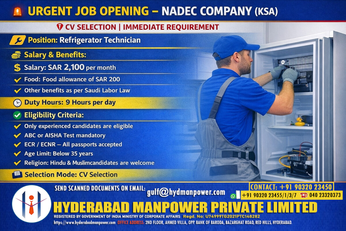 Hiring for Saudi Arabia