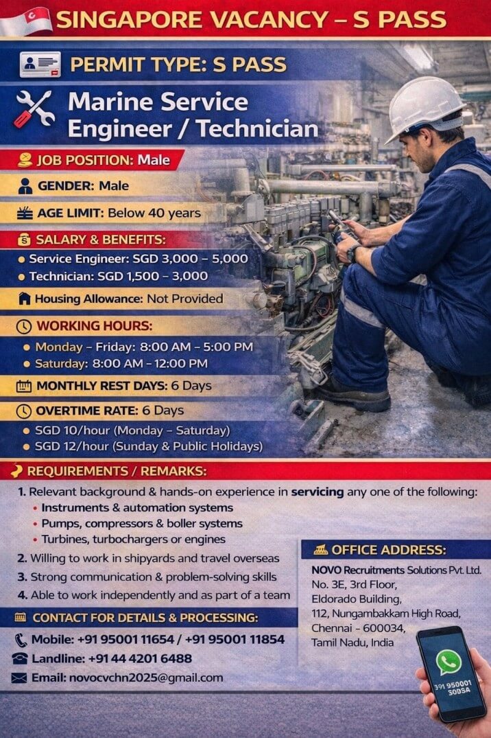 Marine Service Engineer / Technician Marine Service Engineer / Technician