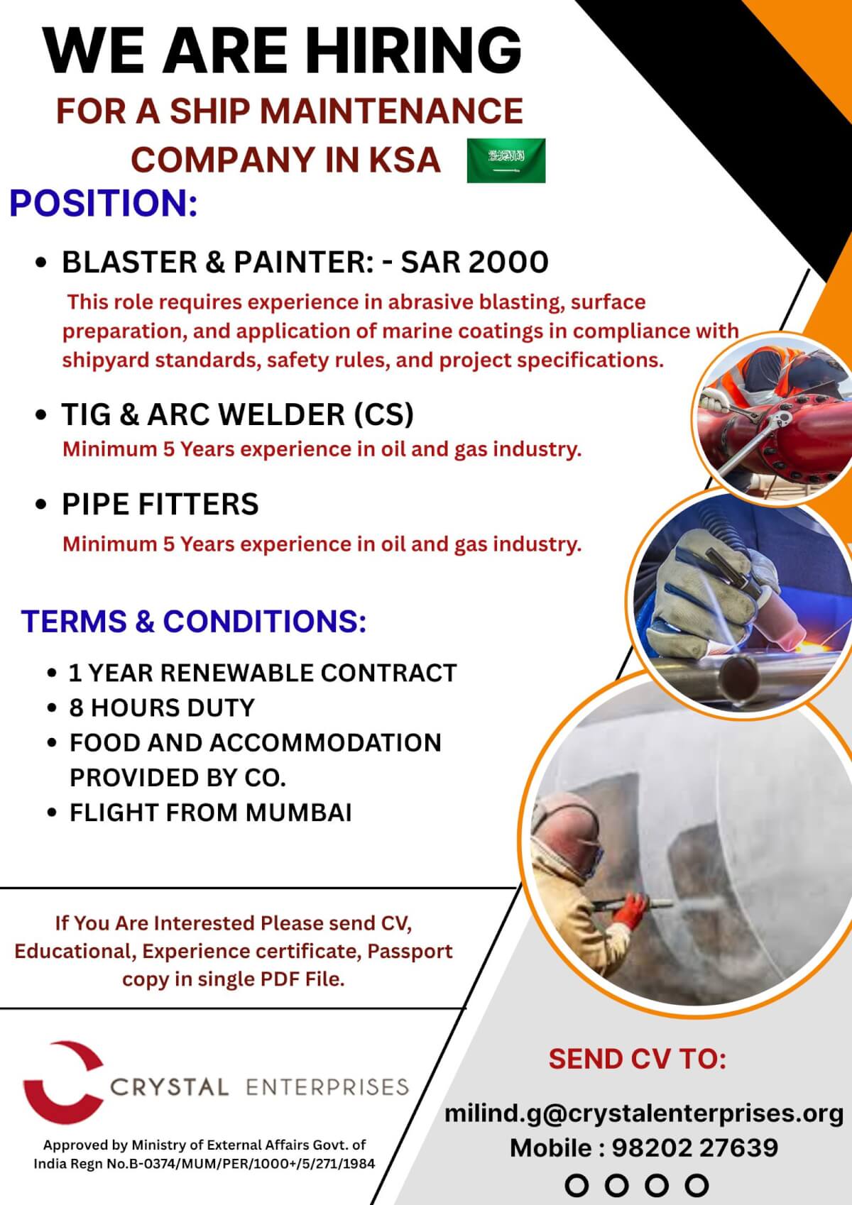 FOR SAUDI ARABIA FOR THEIR SHIPBUILDING PROJECT