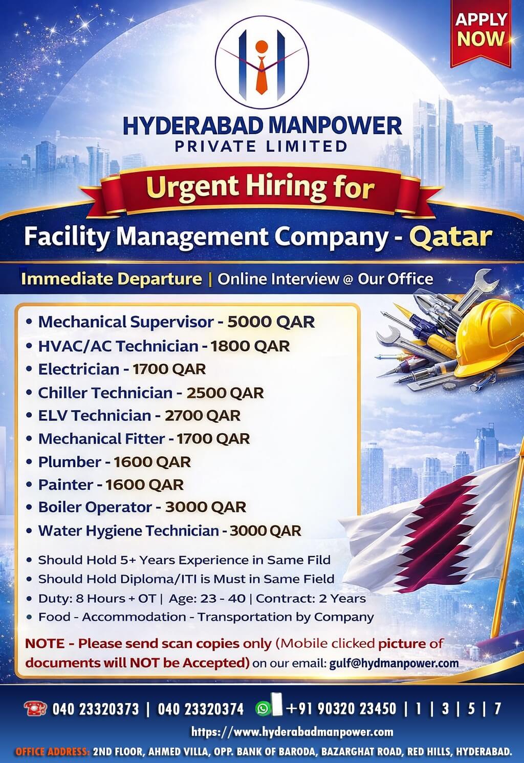 Hiring for Saudi Arabia