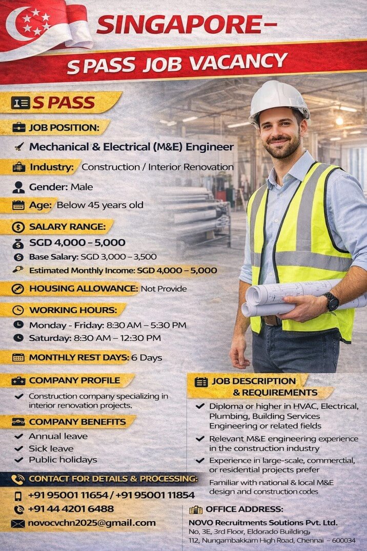 Mechanical & Electrical (M&E) Engineer Mechanical & Electrical (M&E) Engineer