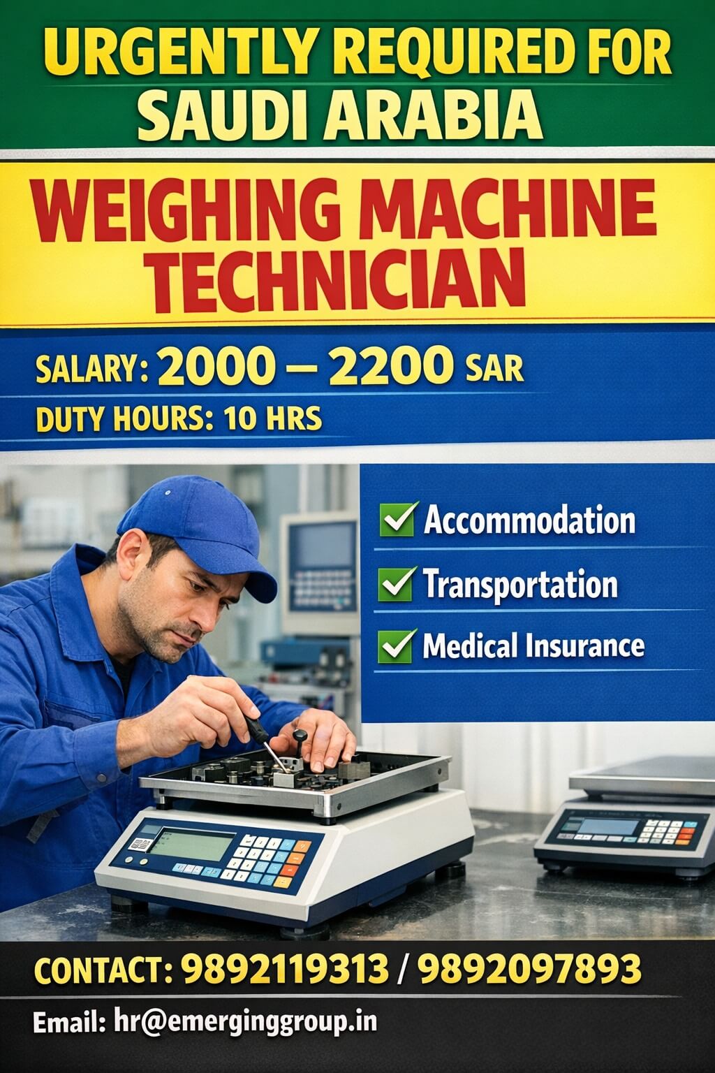 URGENTLY REQUIRED FOR A LEADING COMPANY SAUDI ARABIA