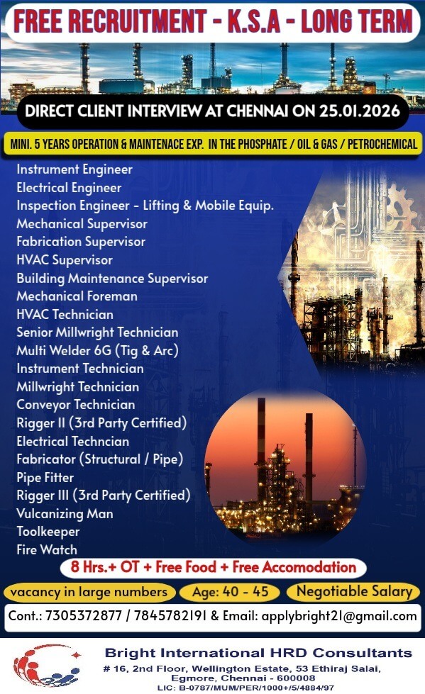 FREE REQUIREMENT FOR SAUD ARABIA (LONG TERM)
