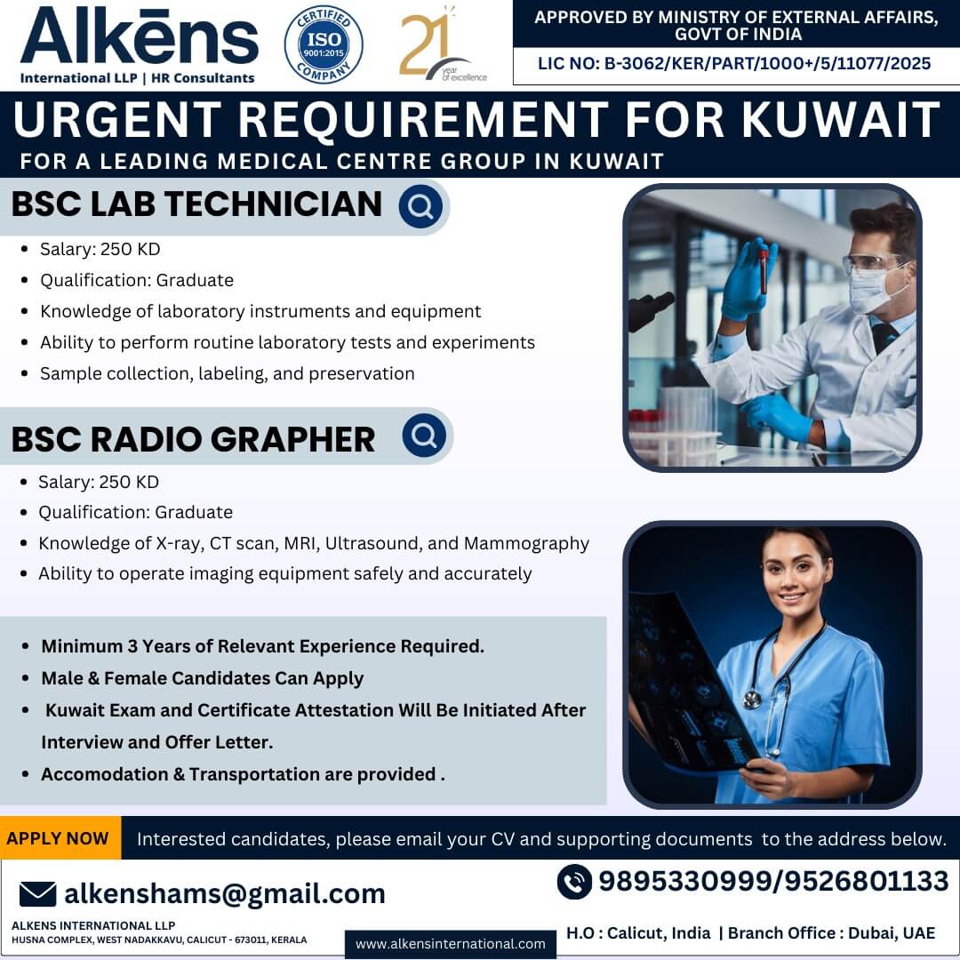 HIRING FOR KUWAIT HIRING FOR KUWAIT