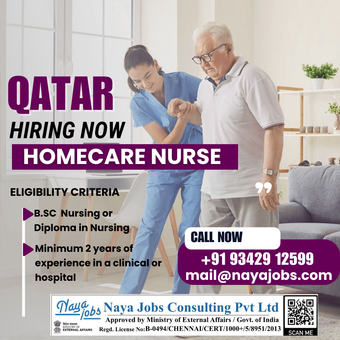 Urgent hiring for Qatar homecare Nurses job Urgent hiring for Qatar homecare Nurses job
