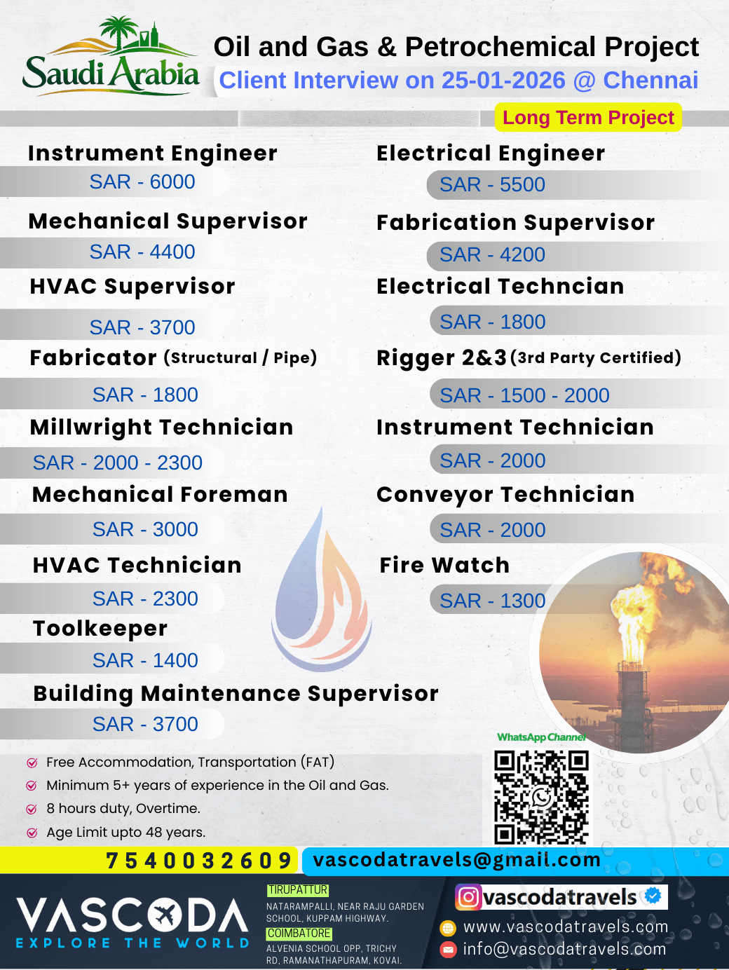 Oil and Gas Project-Saudi Arabia. Long-Term