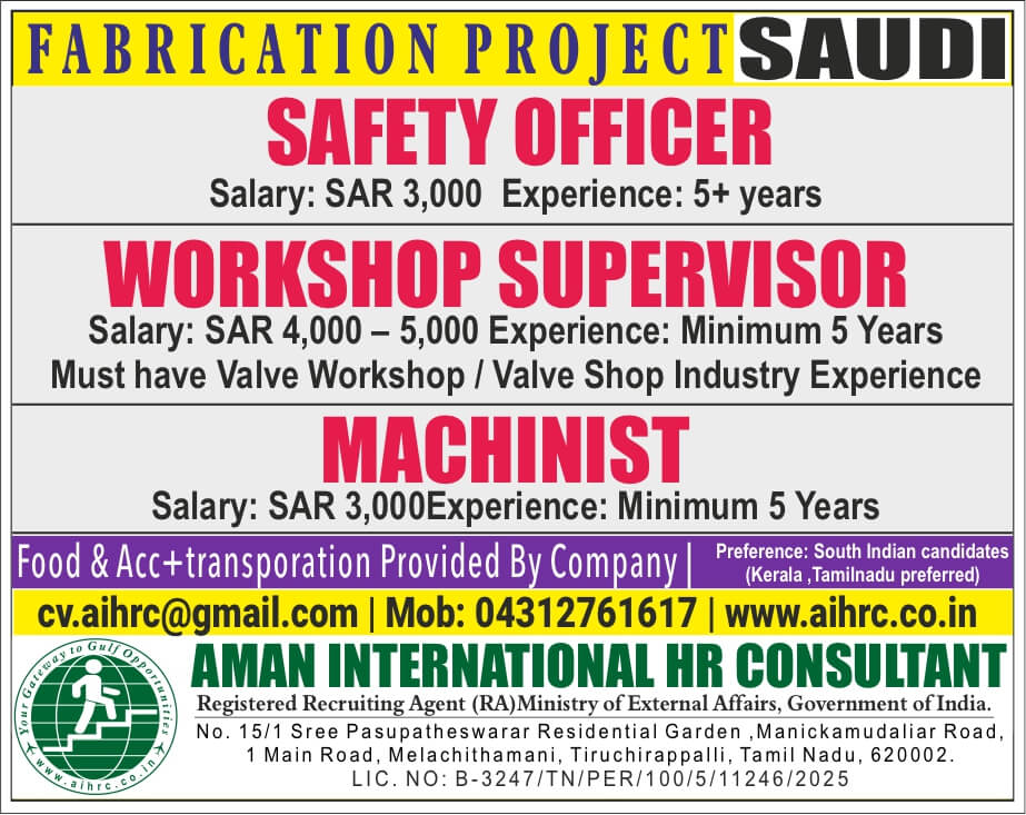Hiring for Saudi Hiring for Saudi