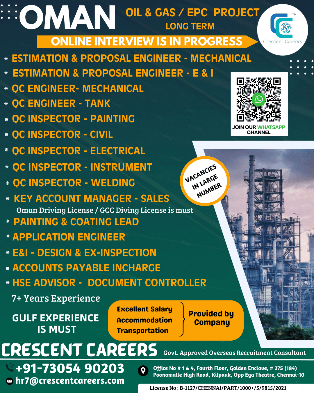 RECRUITMENT FOR OMAN COUNTRY RECRUITMENT FOR OMAN COUNTRY