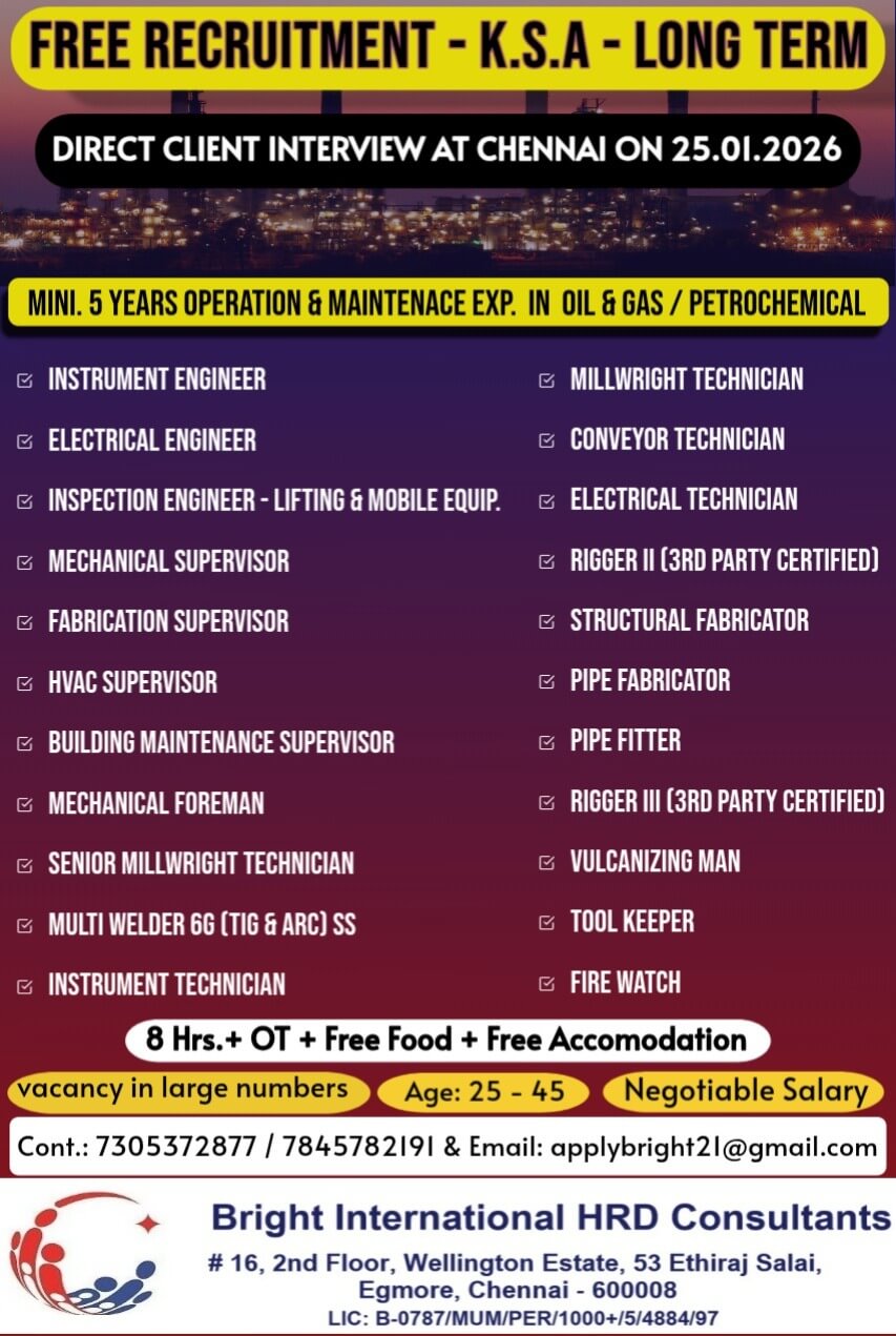 FREE REQUIREMENT FOR SAUD ARABIA (LONG TERM)