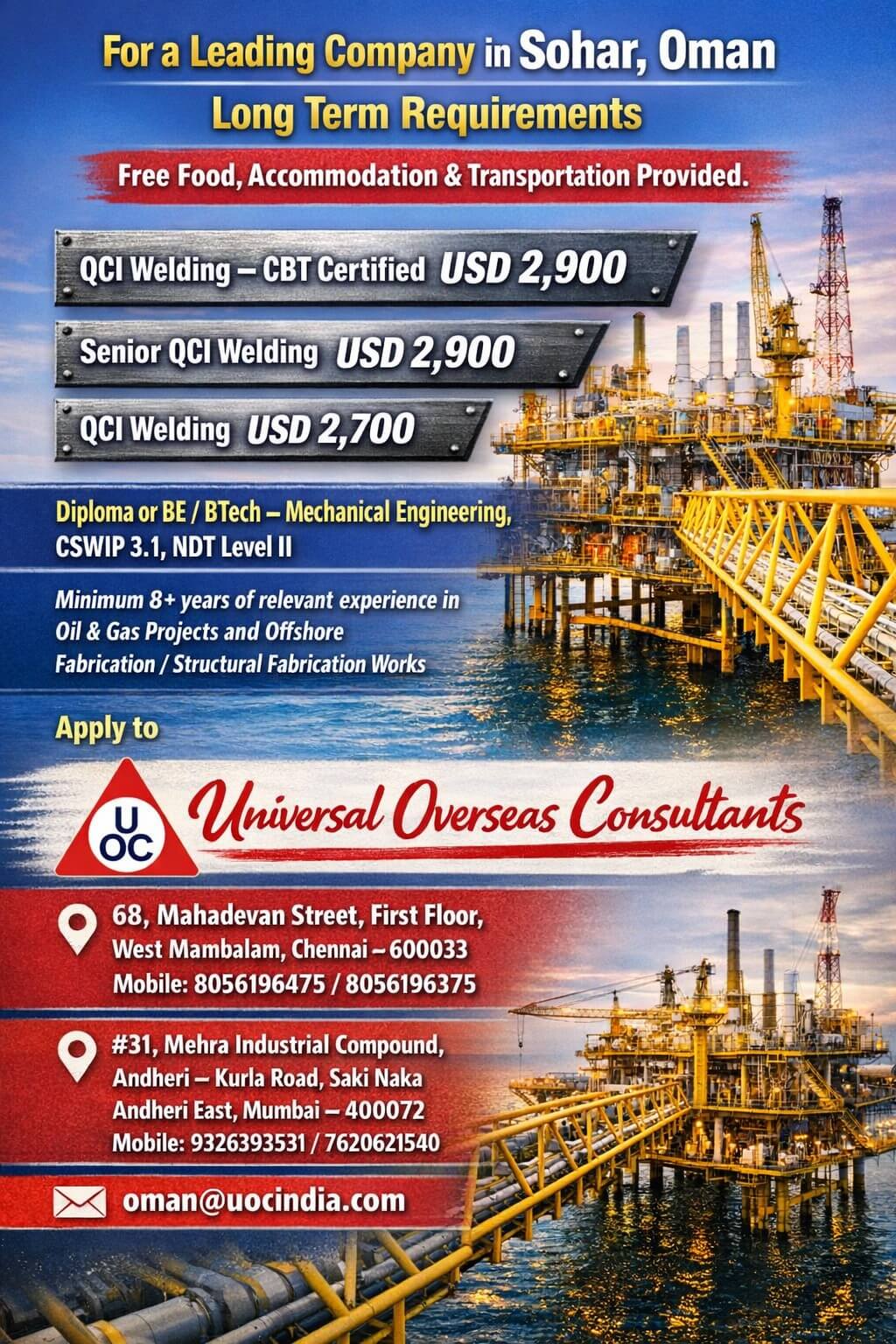 welding qc inspector