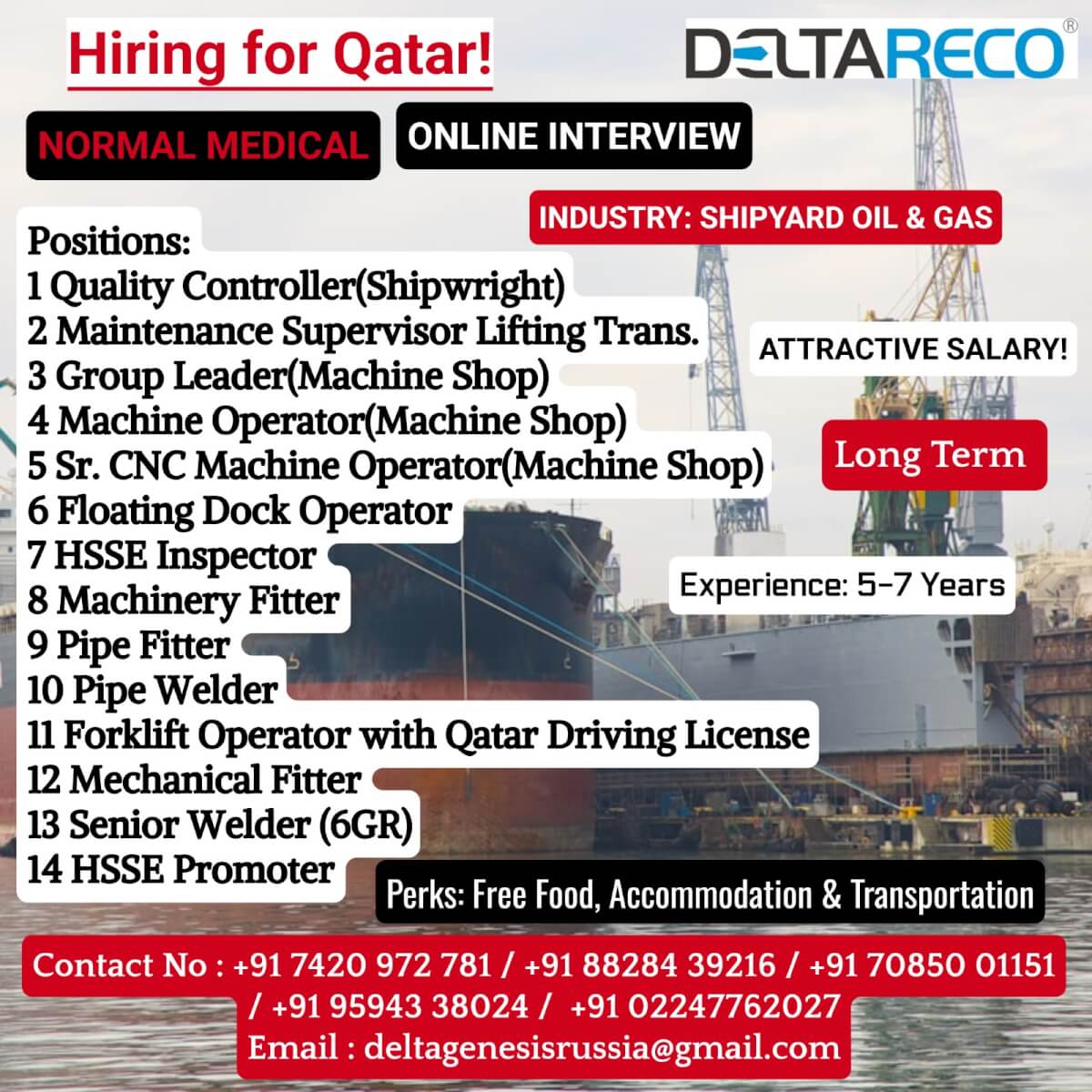 Hiring for Qatar