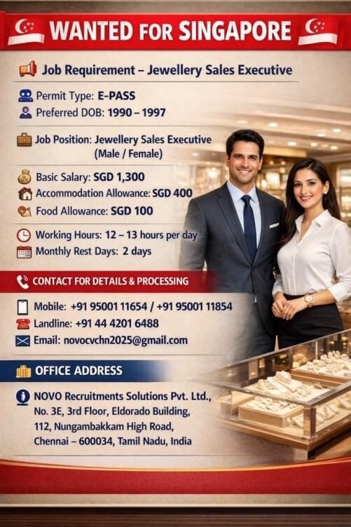 Jewellery Sales Executive