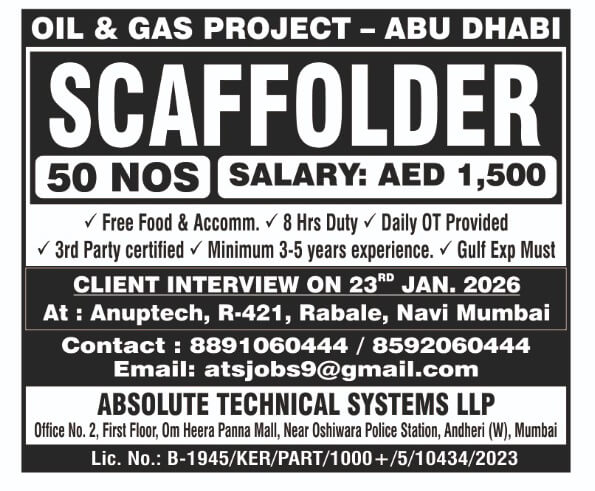 Scaffolder for Abu Dhabi