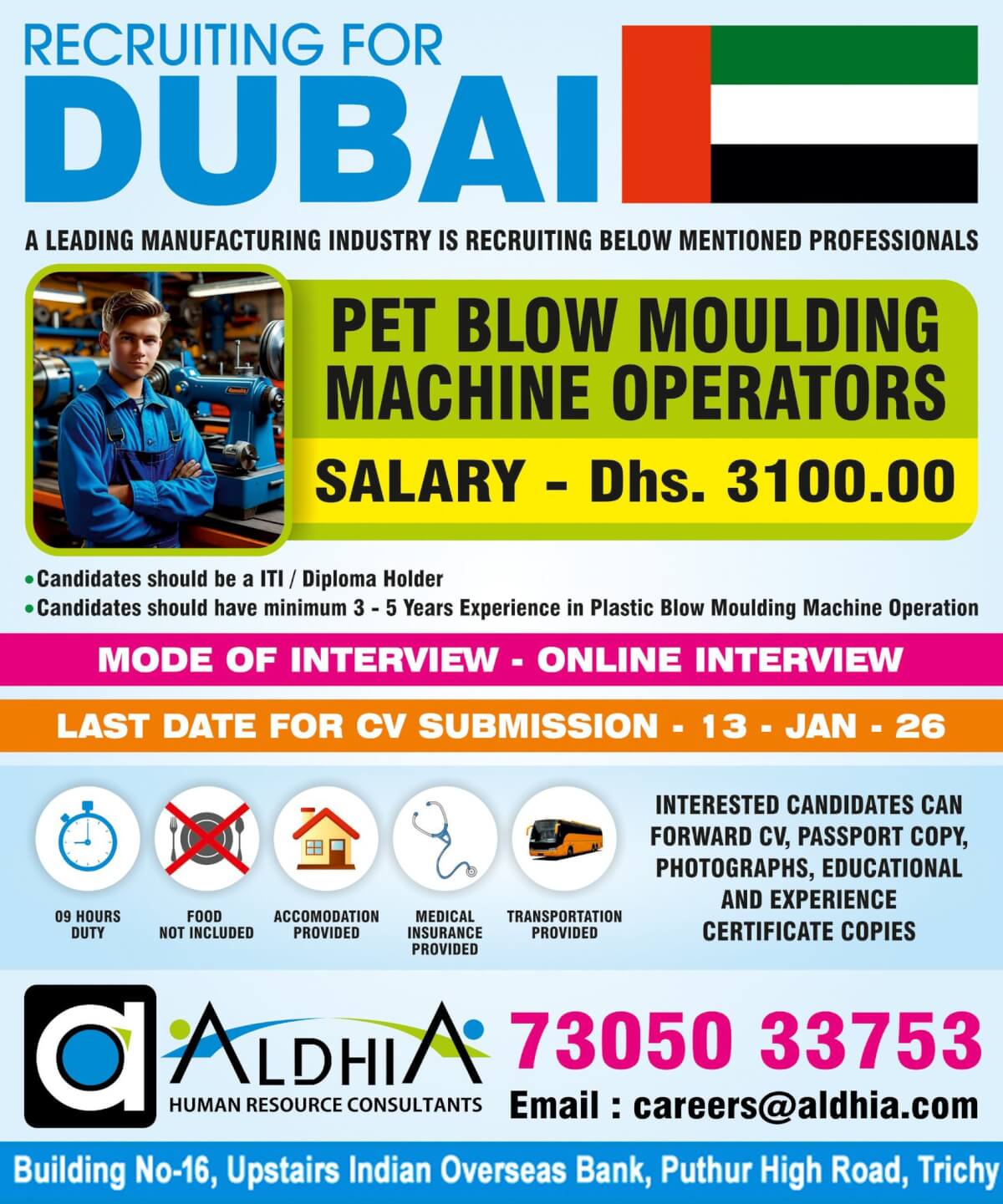 Pet Blow Machine Operator