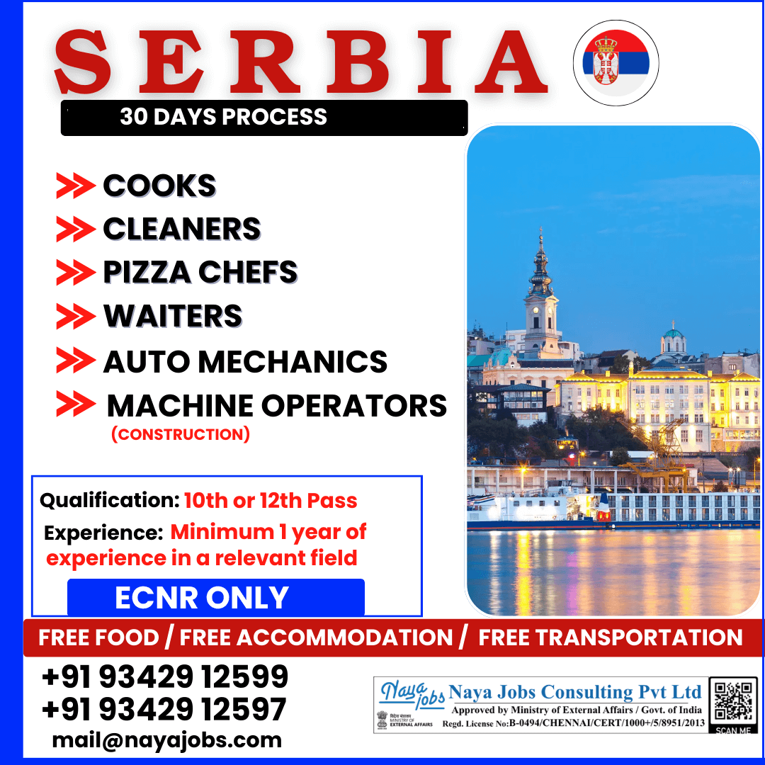 Urgent Hiring for Serbia