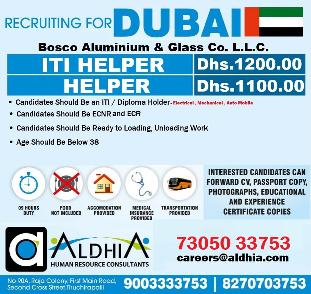 Hiring for Dubai - Immediate visa - +91 73050 33753 Hiring for Dubai - Immediate visa - +91 73050 33753