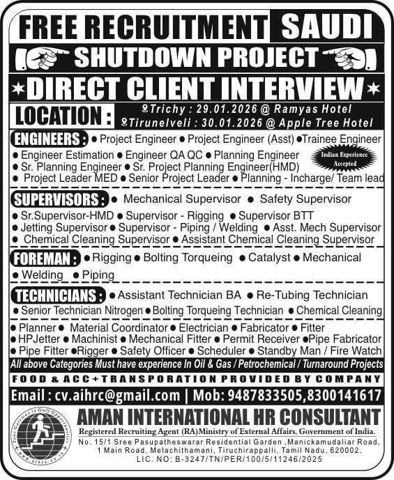 Shutdown Project - Saudi Shutdown Project - Saudi